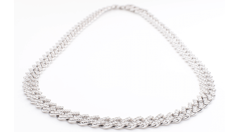 white gold 18kt premium diamonds necklace high jewelry collection