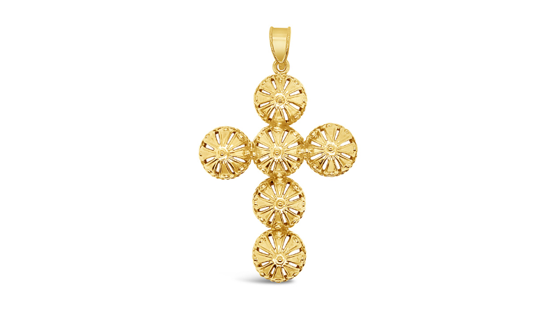 gold pendant croatian traditional sibenik jewelry