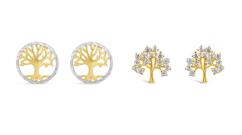 life trees earings motif jewelry