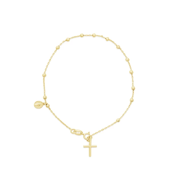 Holy Rosary zlatna narukvica krunica
