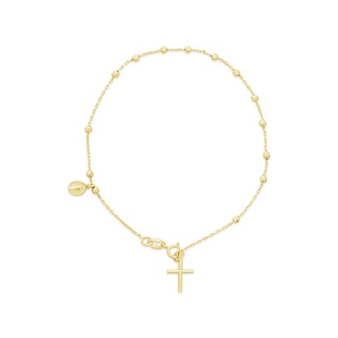 Holy Rosary zlatna narukvica krunica