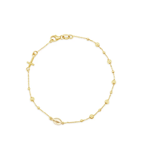 Rosary gold bracelet