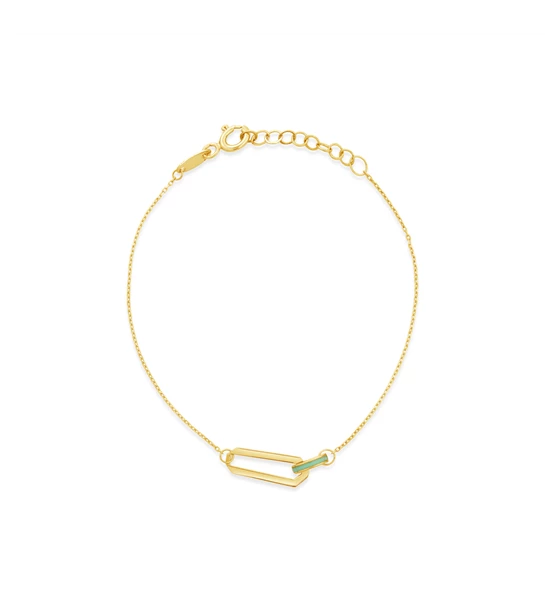 Azure gold bracelet