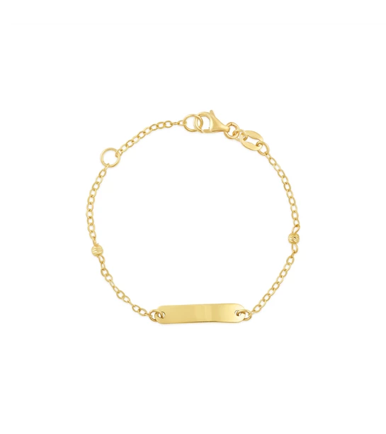 Name Bar gold bracelet