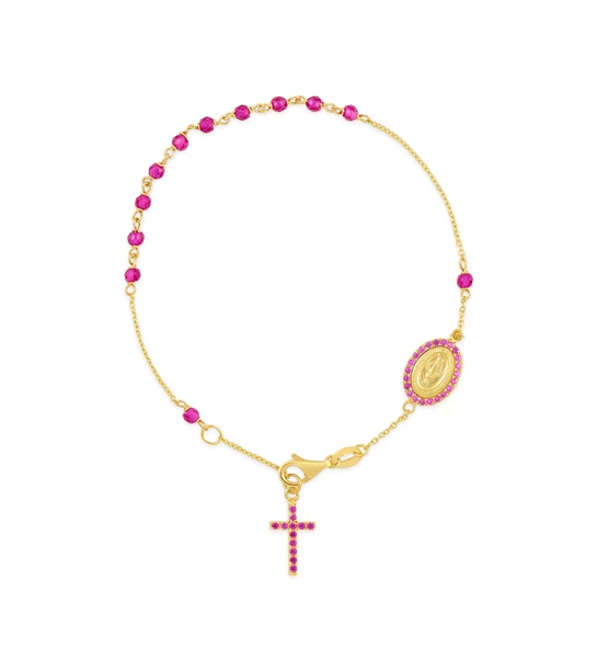 Rose Rosary gold bracelet