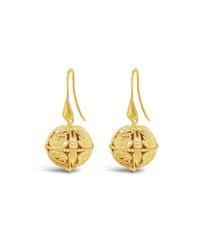 Peružine Maxi gold earrings