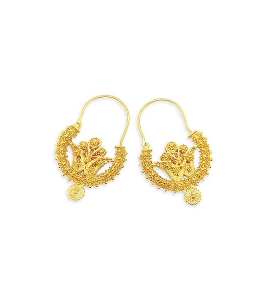 Rećine Midi gold earrings