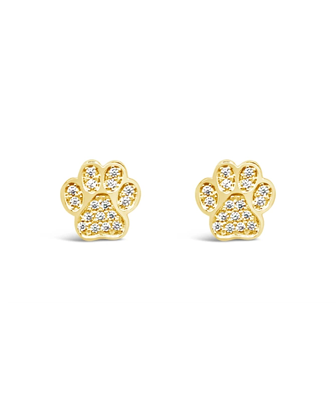 Paws gold earrings