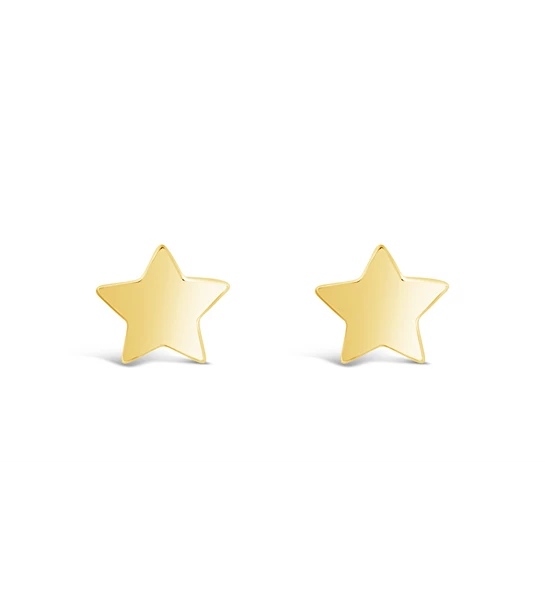 Stars Simple gold earrings