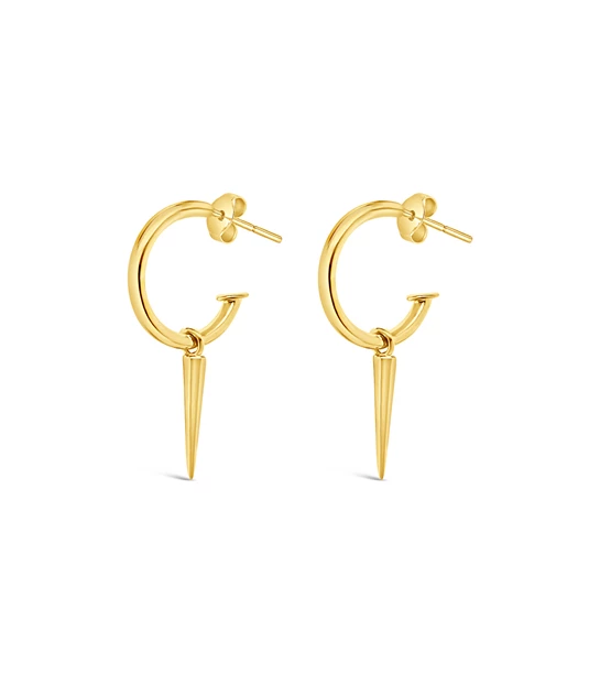 Spear Rings gold earrings