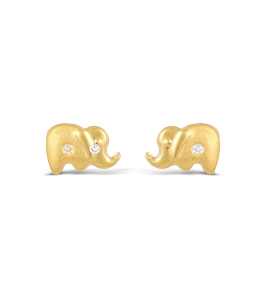 Elephants zlatne naušnice