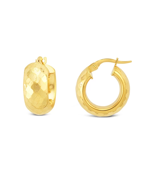 Disco Hoops gold earrings