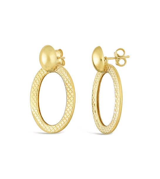 Mystic Aura gold earrings