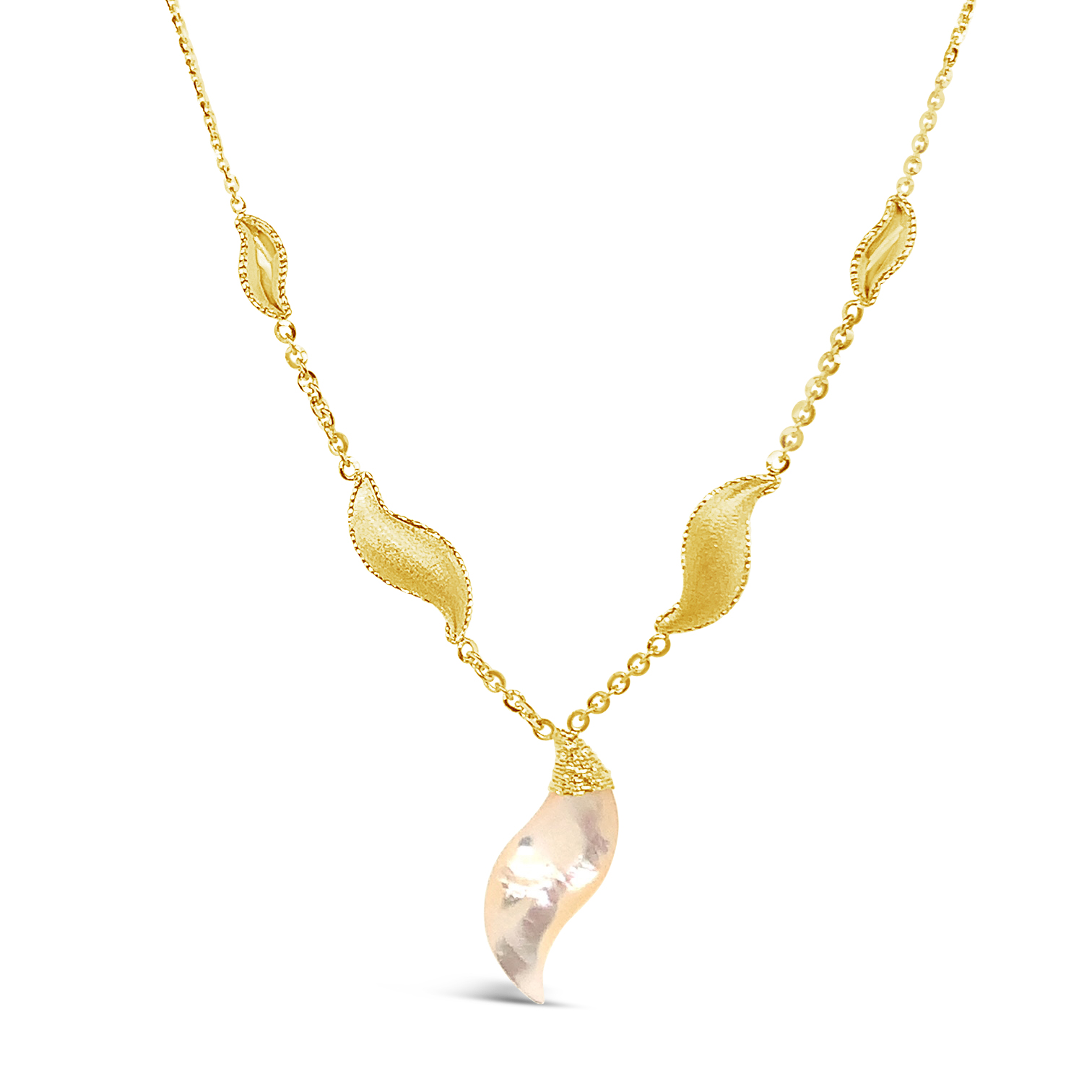 Sea Sparkle zlatna ogrlica