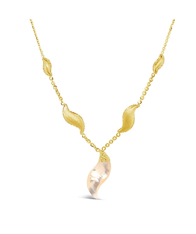 Sea Sparkle zlatna ogrlica