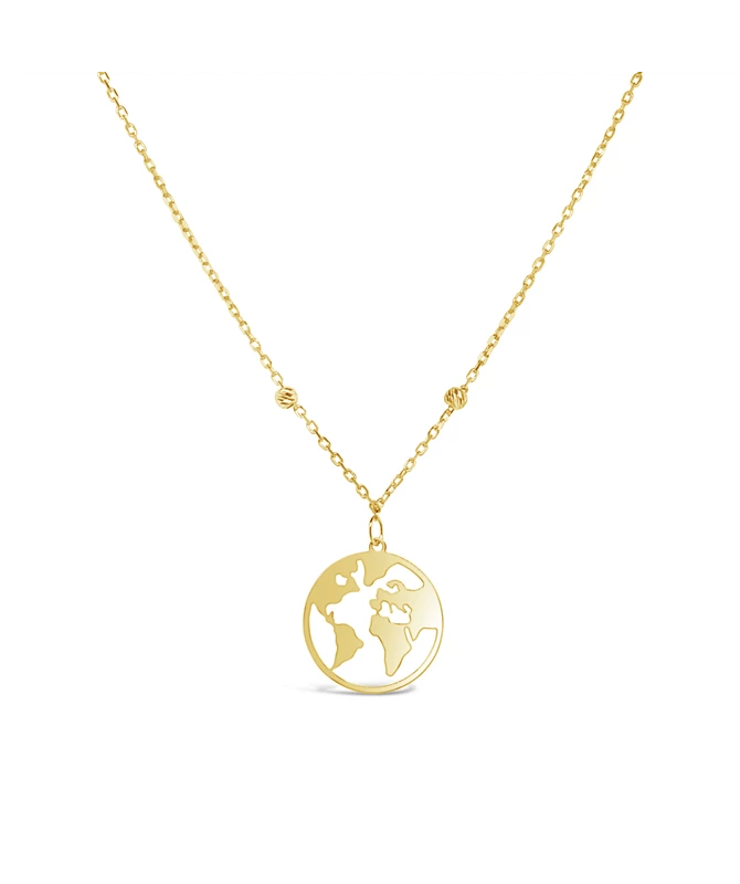World gold necklace