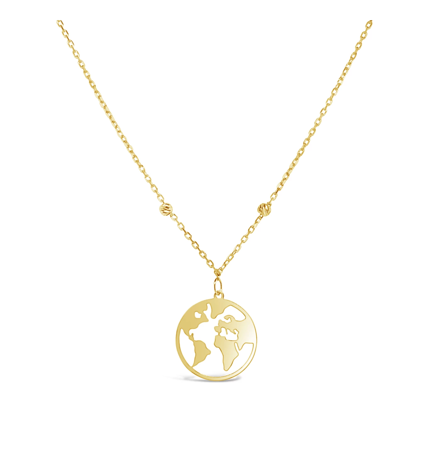 World gold necklace
