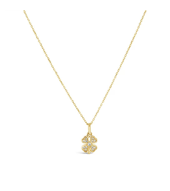 Clover Love gold necklace