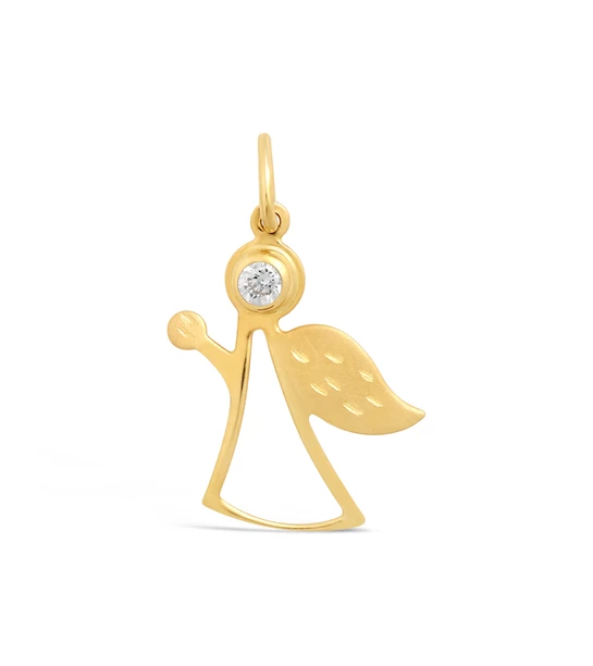 Angel Faith zlatni gold pendant