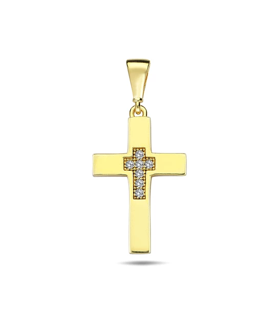 Little Cross gold pendant