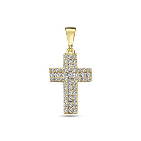 Respectable Cross zlatni privjesak