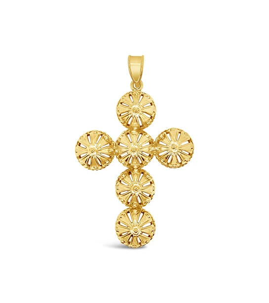 Botuni Cross gold pendant