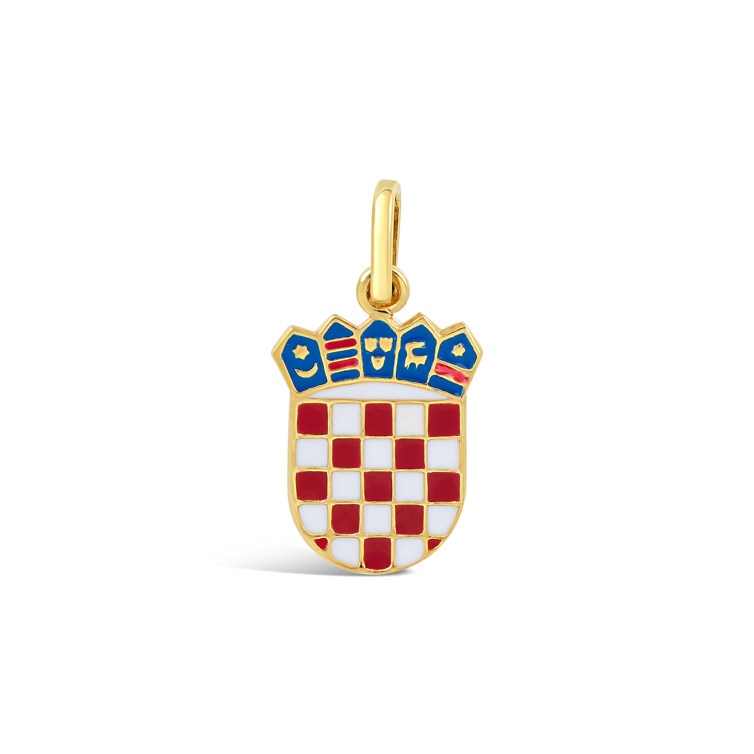 Croatian Heart zlatni privjesak