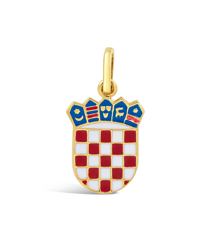 Croatian Heart zlatni privjesak