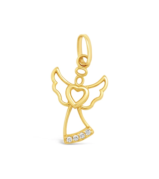 Angel of Love gold pendant