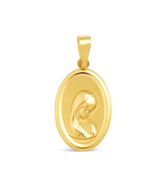 Blessed Virgin Mary gold pendant