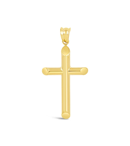 Pious Cross zlatni privjesak
