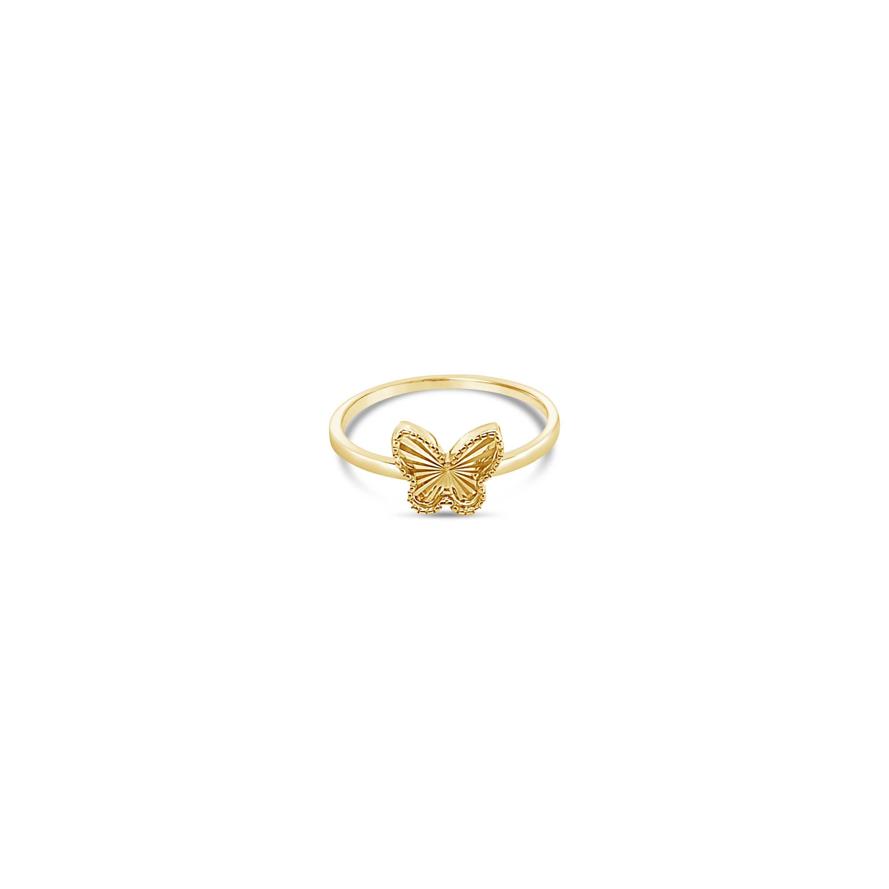 Fraction Butterfly zlatni prsten