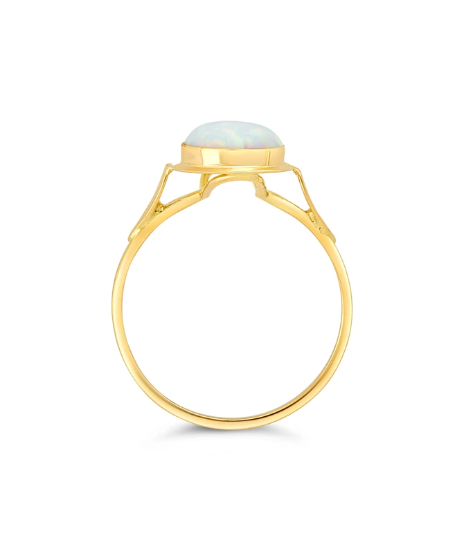 Pastel Oval zlatni prsten