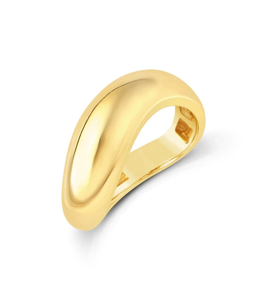 Bubbly Thick zlatni prsten