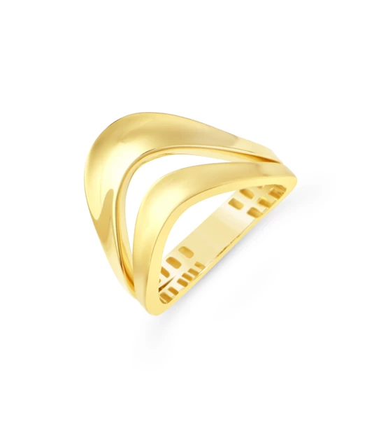 Shining Spiral zlatni prsten