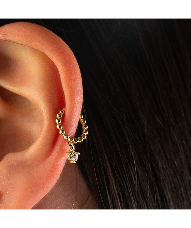 Shiny zlatni earcuff