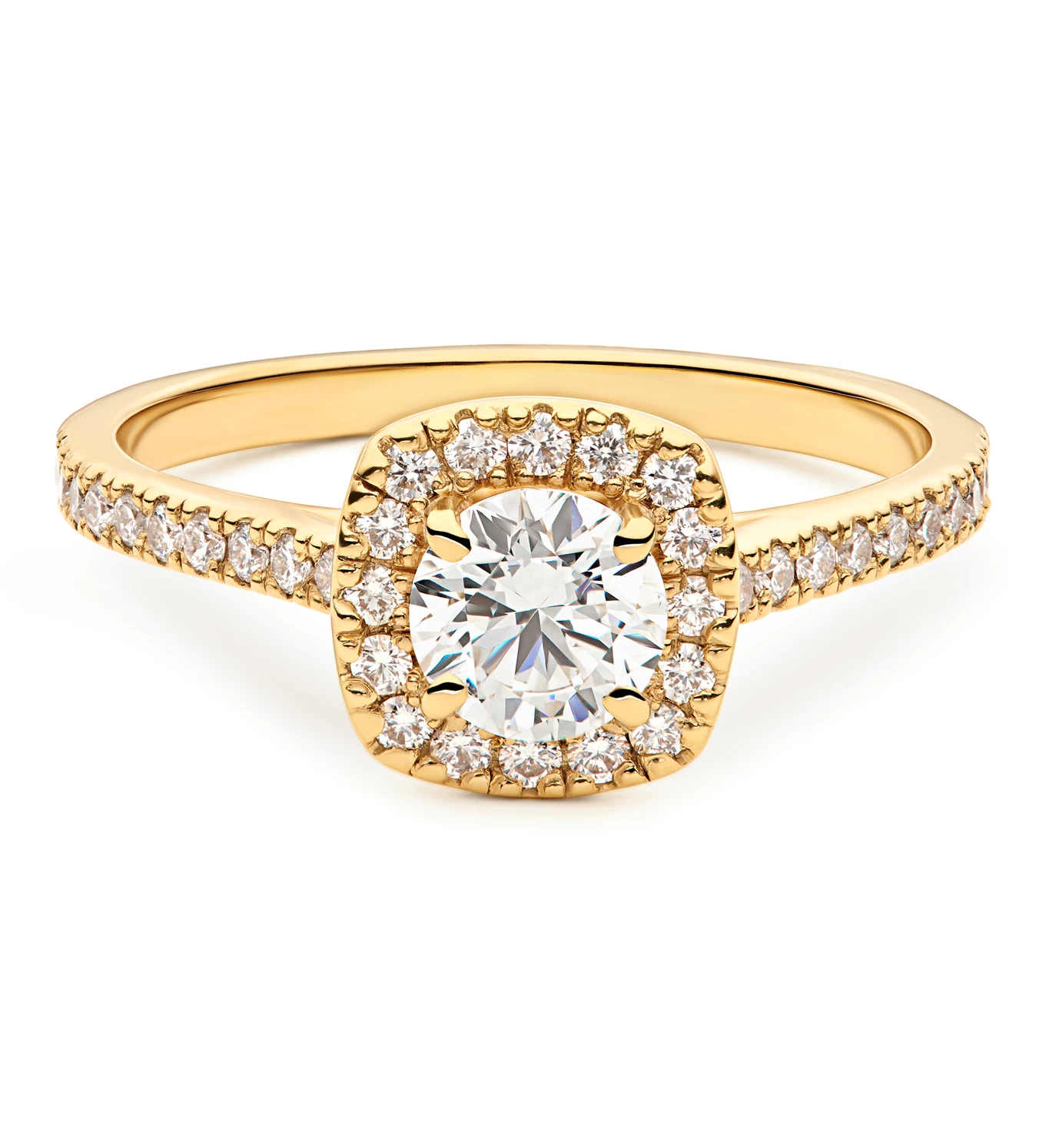 Amour zlatni zaručnički prsten s dijamantom