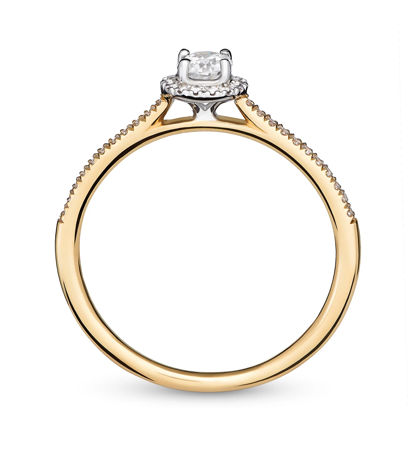 Lovestruck zlatni zaručnički prsten s dijamantima