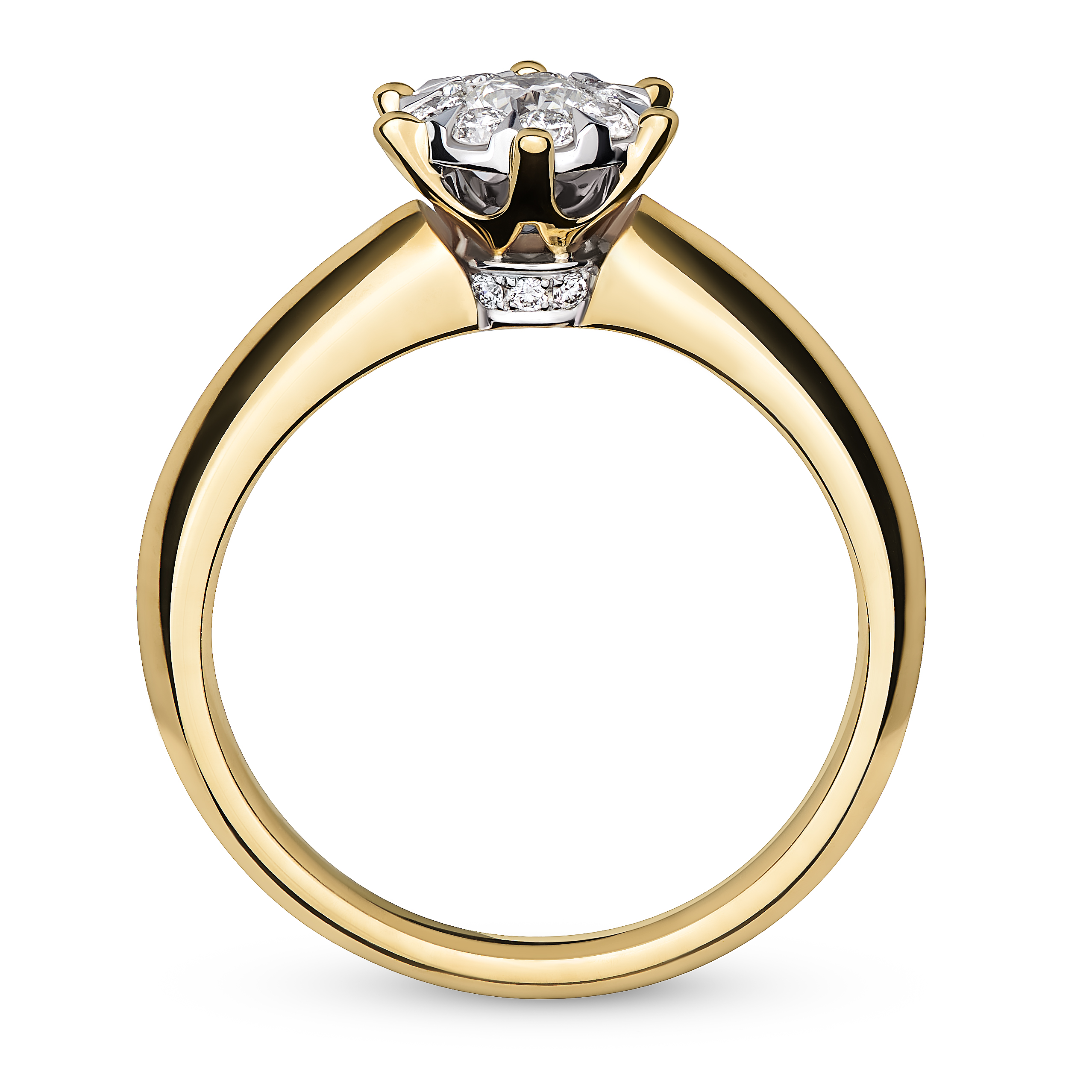 Lovegaze zlatni zaručnički prsten s dijamantima