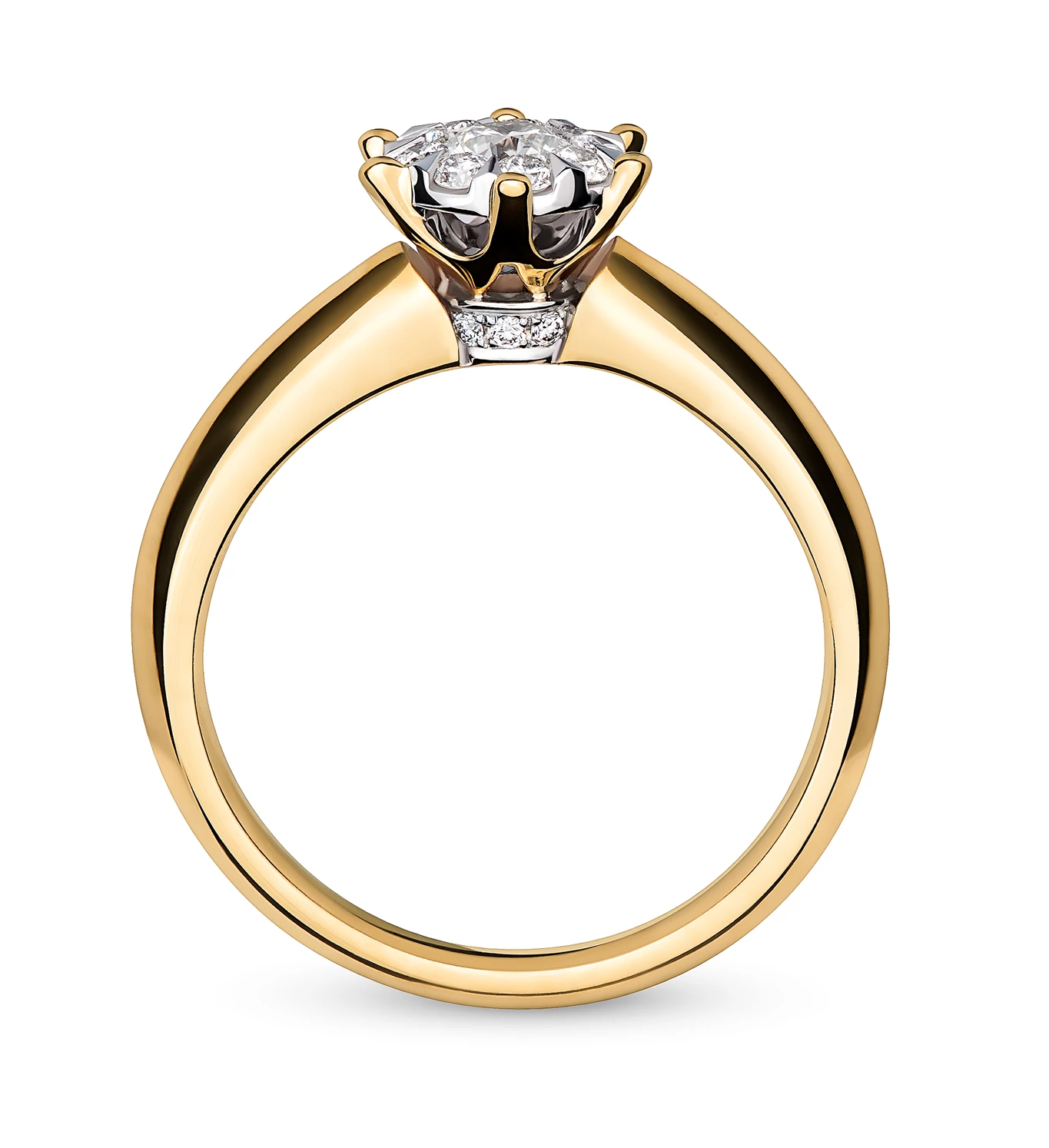 Lovegaze zlatni zaručnički prsten s dijamantima