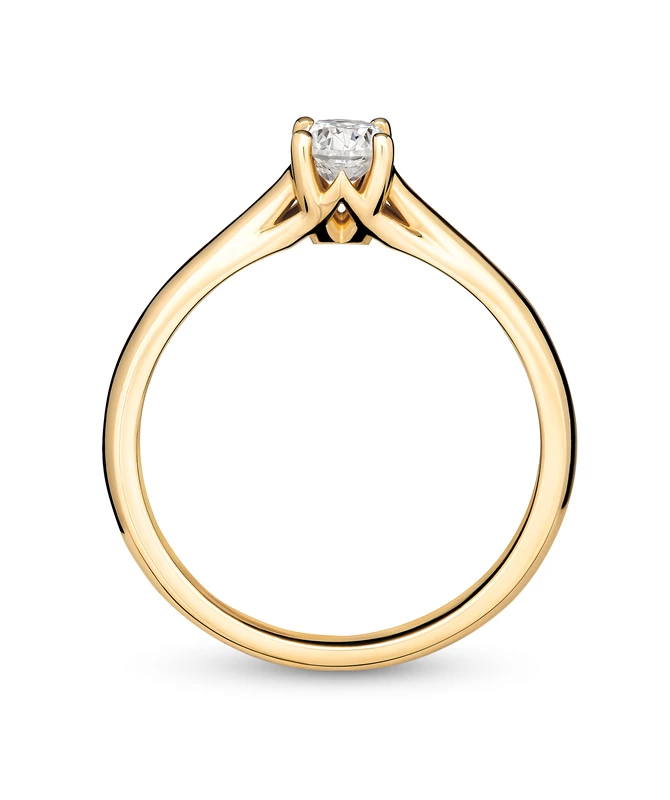 Stellar zlatni zaručnički prsten s dijamantom