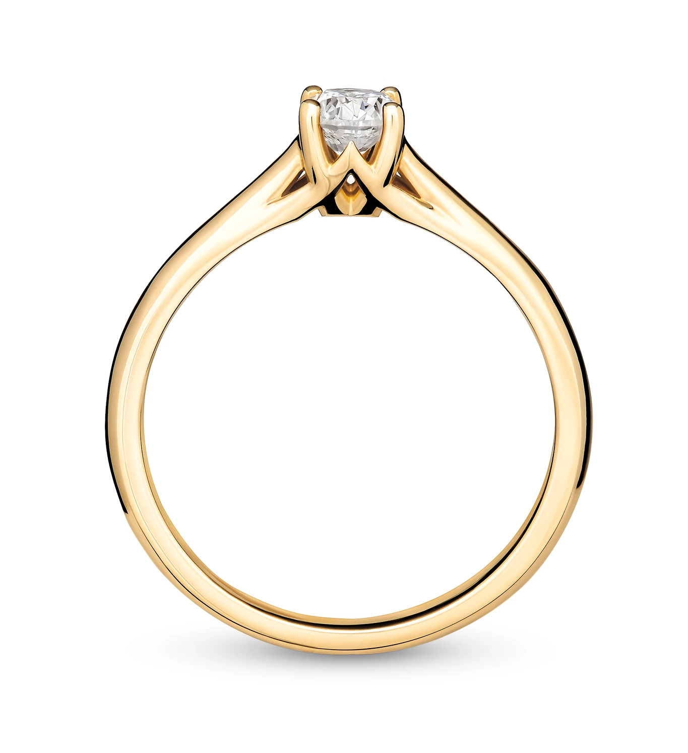 Stellar zlatni zaručnički prsten s dijamantom