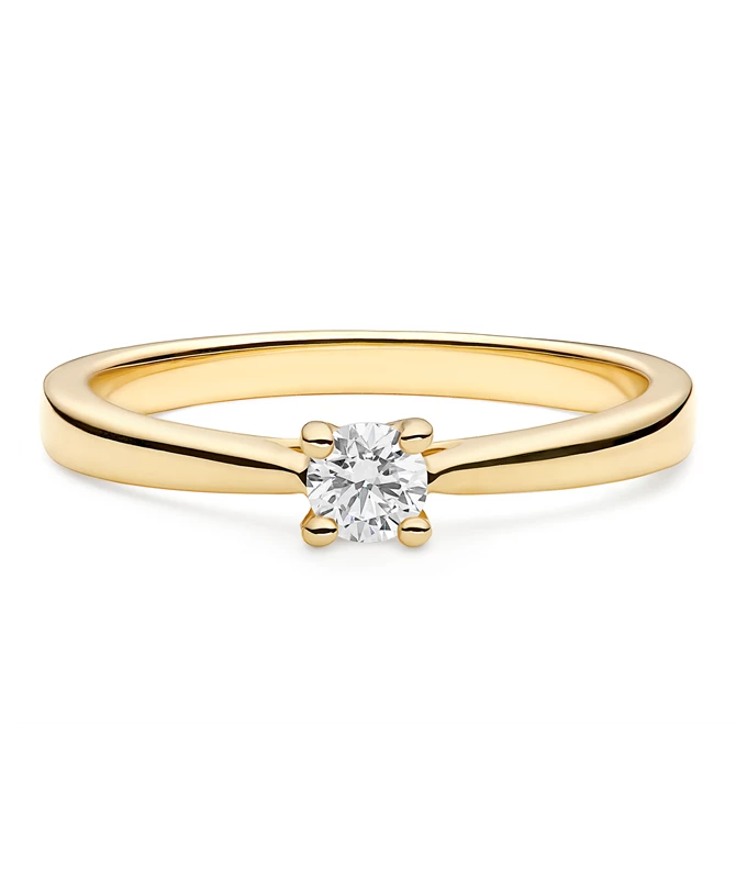 Majestic zlatni zaručnički prsten s dijamantom