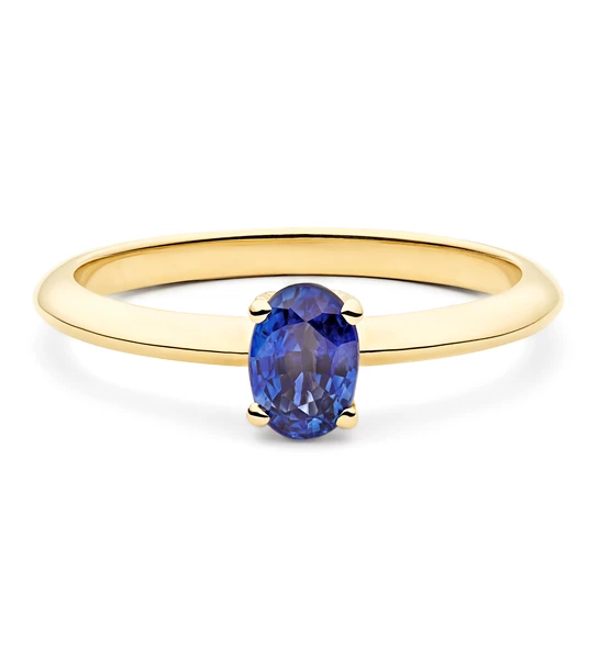 Sapphire Sparkler gold sapphire engagement ring