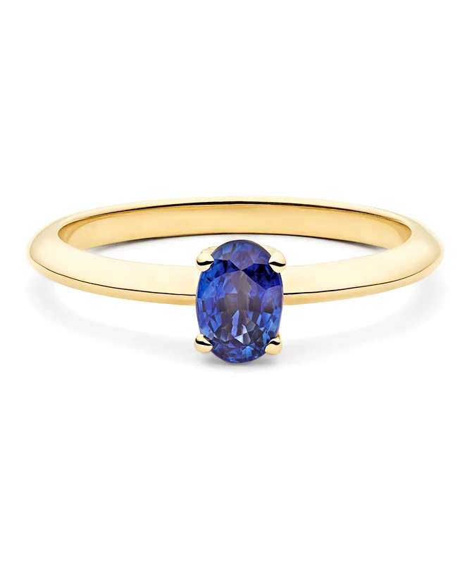 Sapphire Sparkler zlatni zaručnički prsten sa safirom