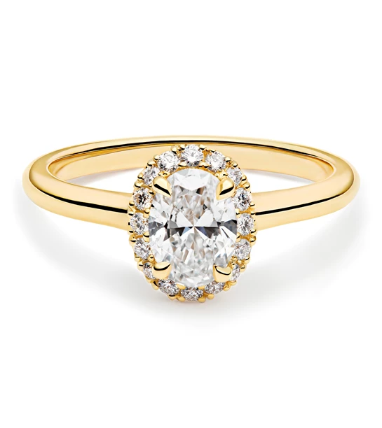 Luminous Love zlatni prsten s dijamantima