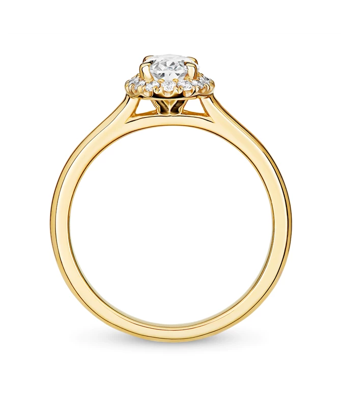 Luminous Love zlatni prsten s dijamantima