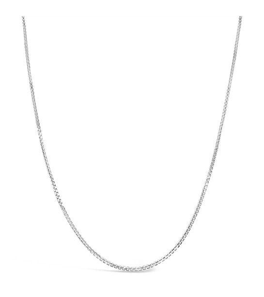 Box Chain Loop gold necklace
