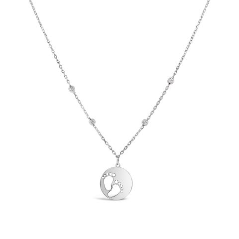 Happy Feet gold necklace