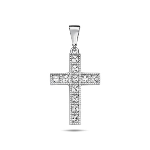 Glossy Cross zlatni privjesak